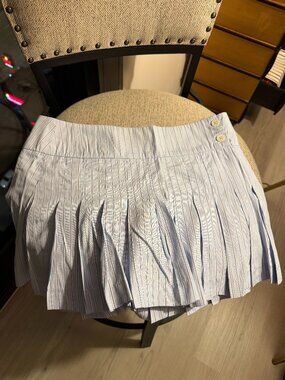 Nia Pinstripe Mini Skort